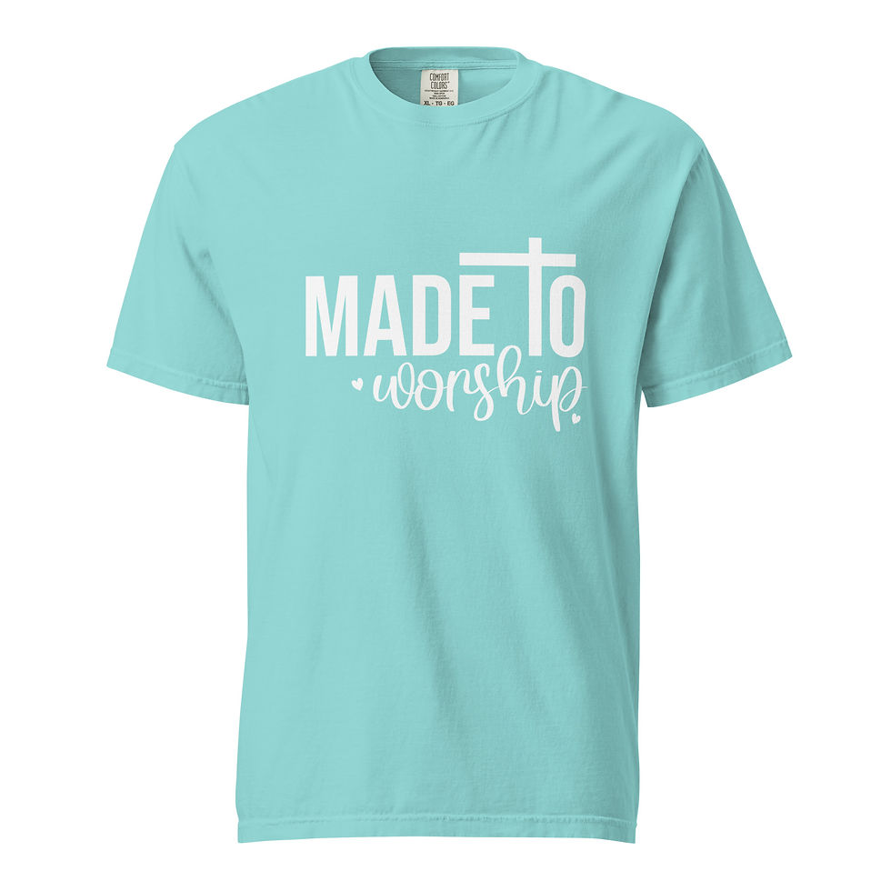 Thumbnail: Made To Worship Comfort Colors t-shirt