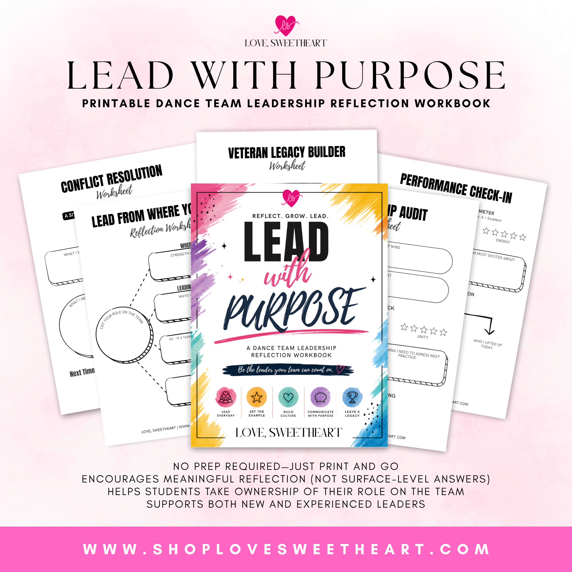 Lead With Purpose: A Dance Team Leadership Reflection Workbook