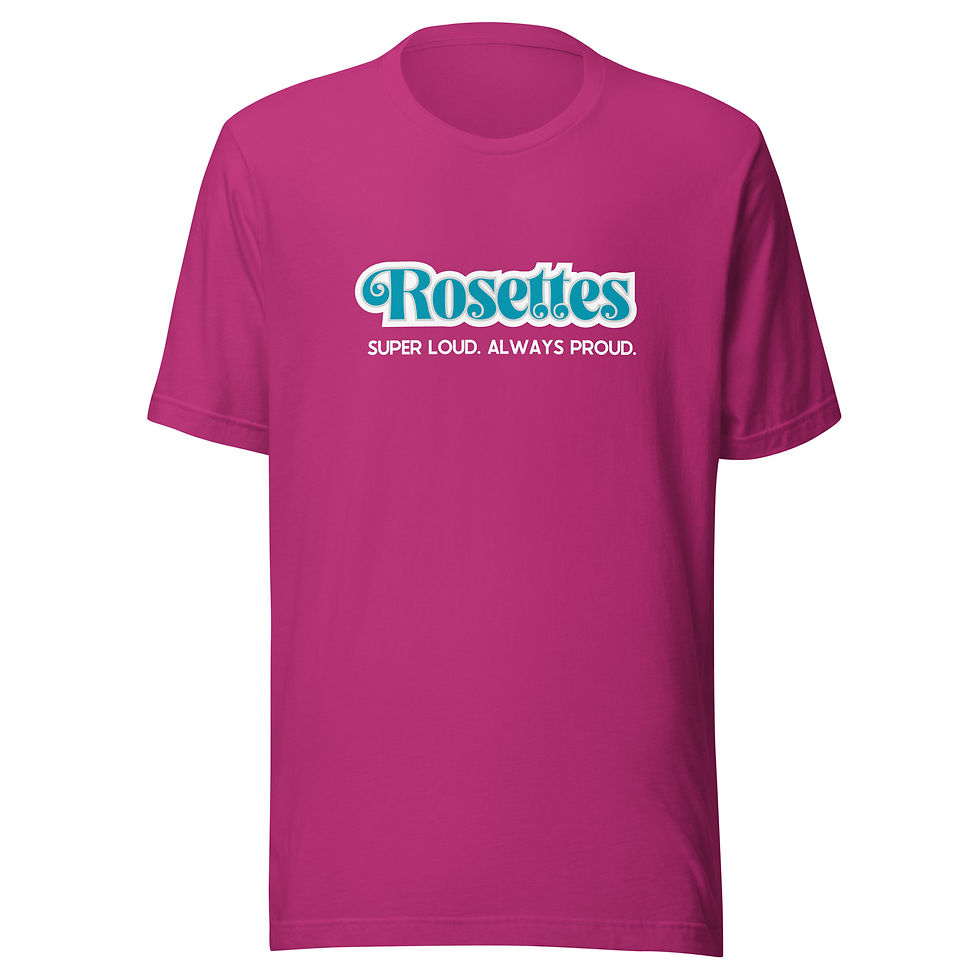 Thumbnail: Loud and Proud Rosettes Unisex t-shirt