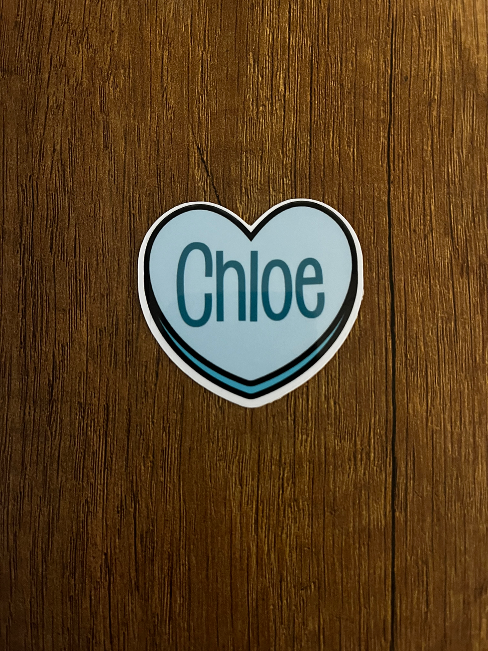 Thumbnail: Chloe Name Sticker - Select Design