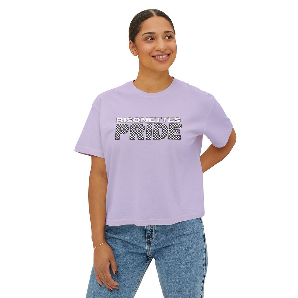 Thumbnail: Bisonettes Pride Women's Boxy Tee
