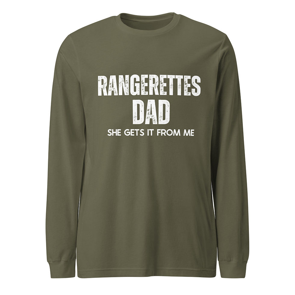 Thumbnail: Rangerettes Dad | She gets it from me Unisex Long Sleeve Tee