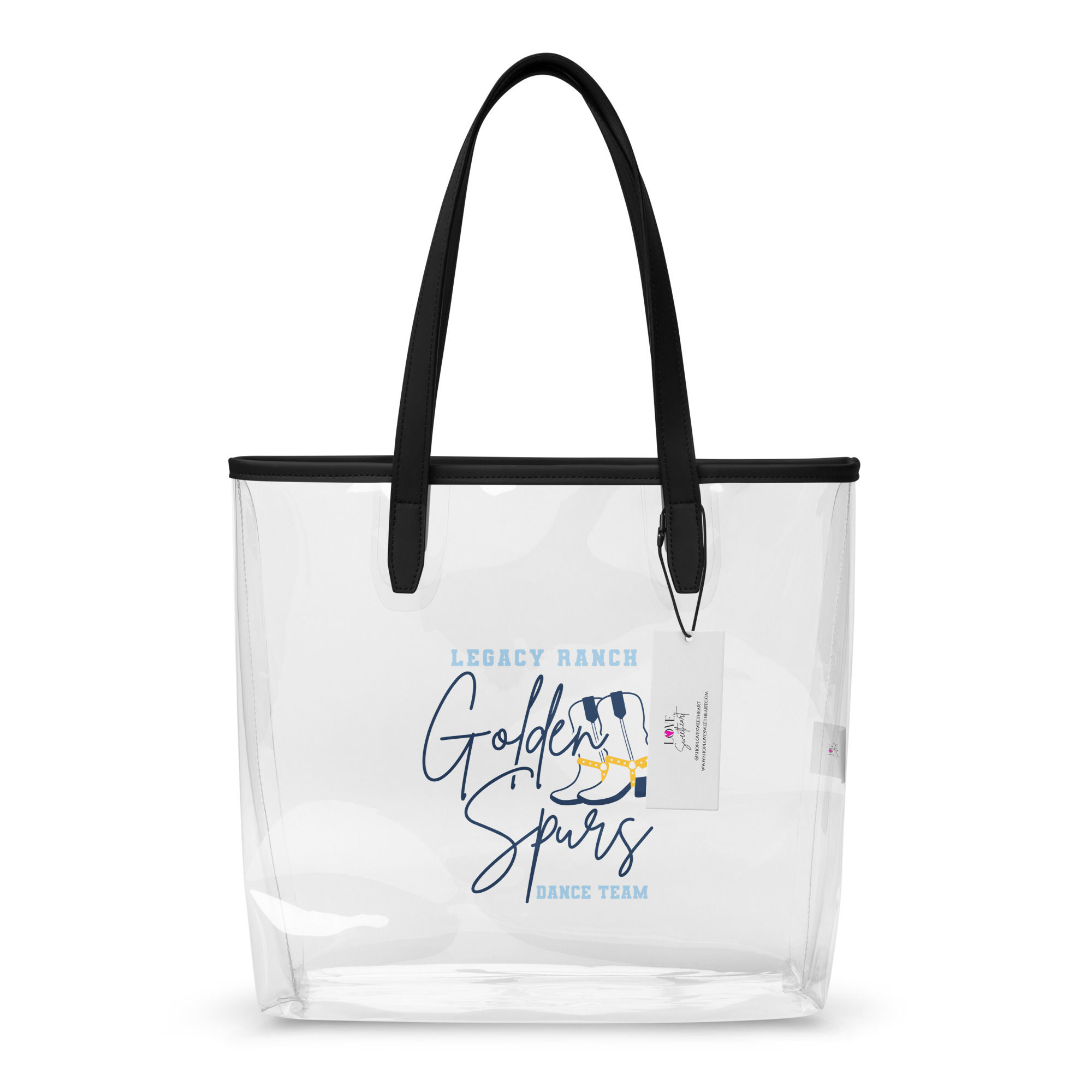 Golden Spurs | Clear tote bag