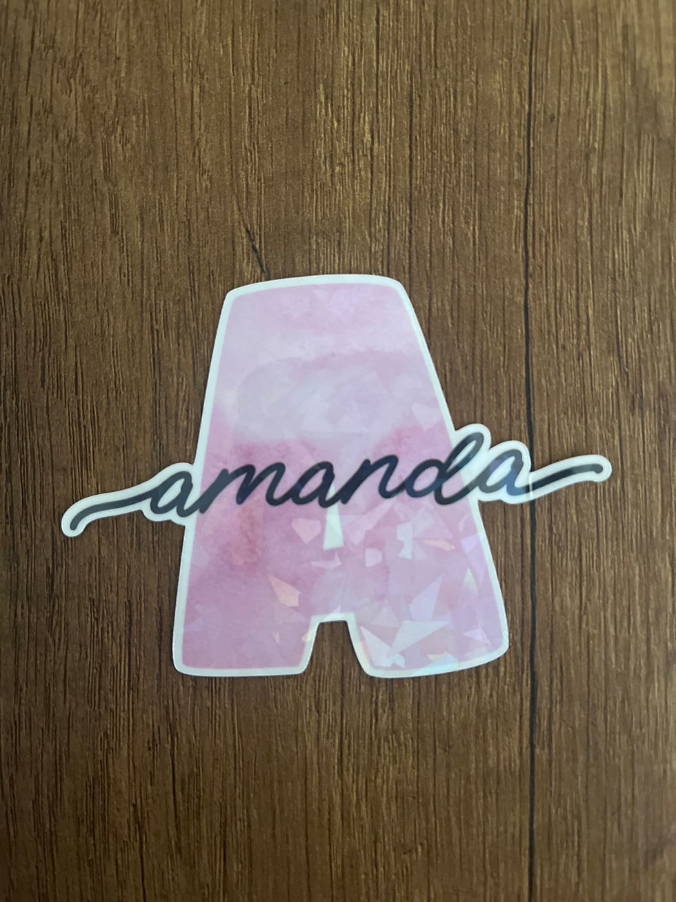 Thumbnail: Amanda Name Sticker - Select Design