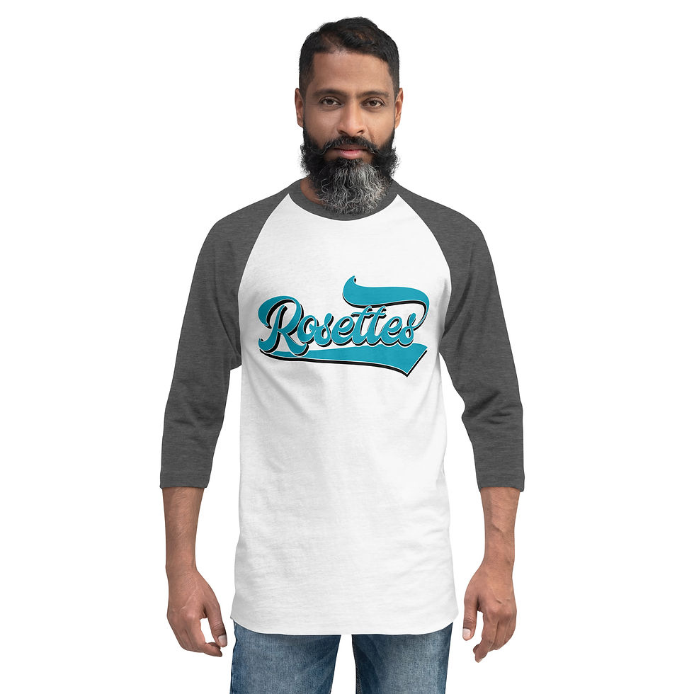 Thumbnail: Rosettes Swag 3/4 sleeve raglan shirt