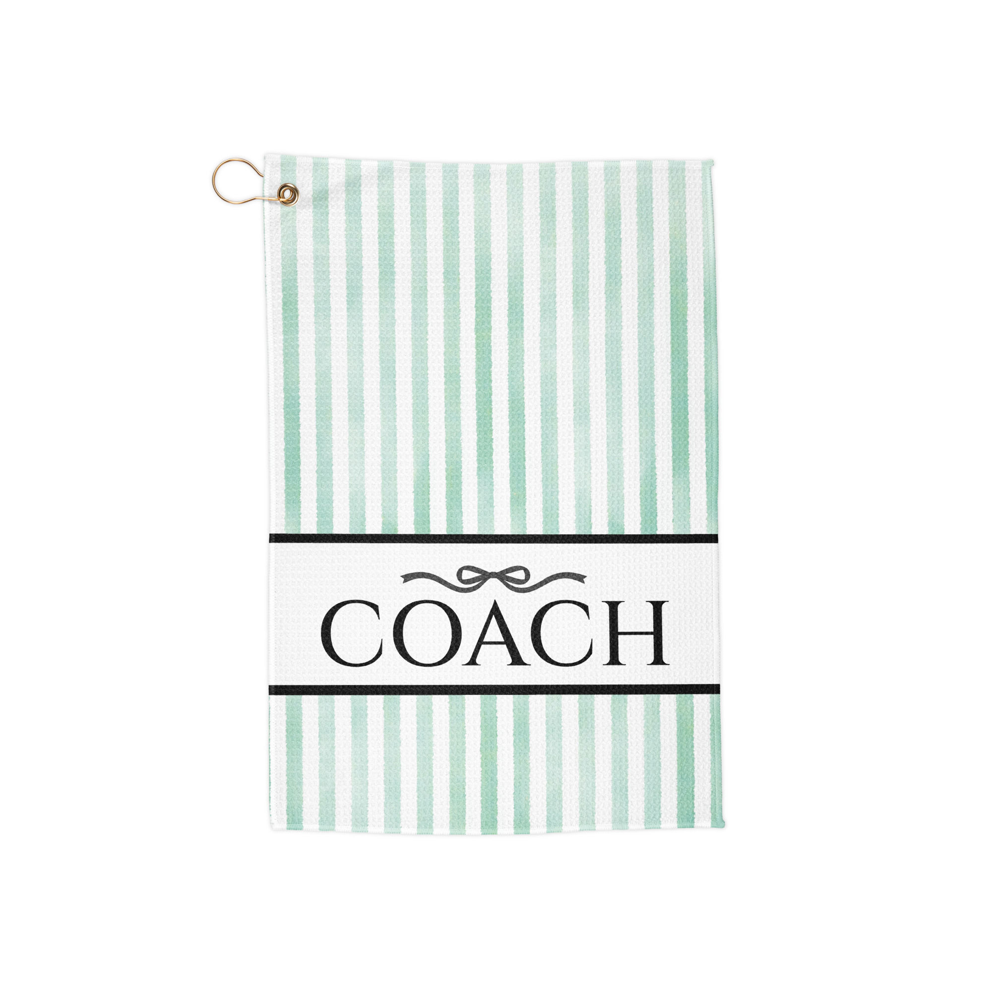 COACH - Green golf style towel