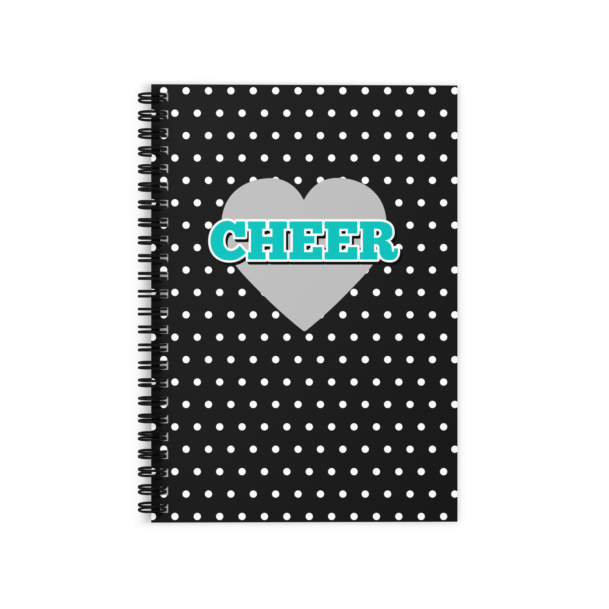 Cheer | Turquoise | Ruled Line | Spiral Notebook