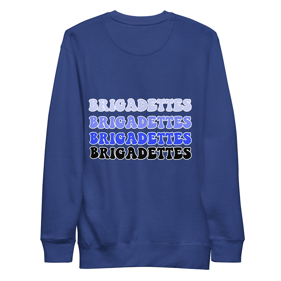 Thumbnail: Brigadette Quad Stack Unisex Premium Sweatshirt