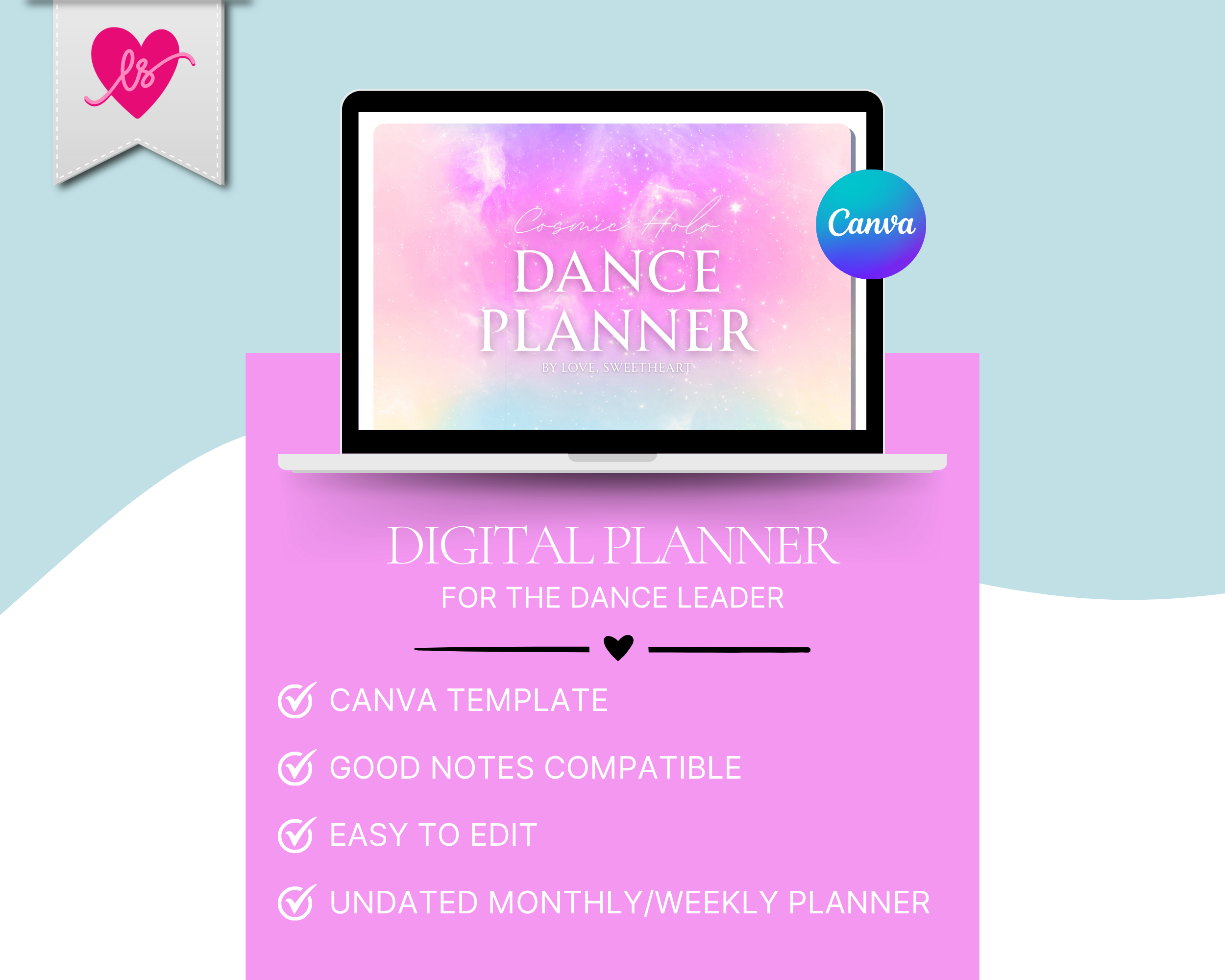 Cosmic Holo Dancer Digital Planner | Single Personal Use License