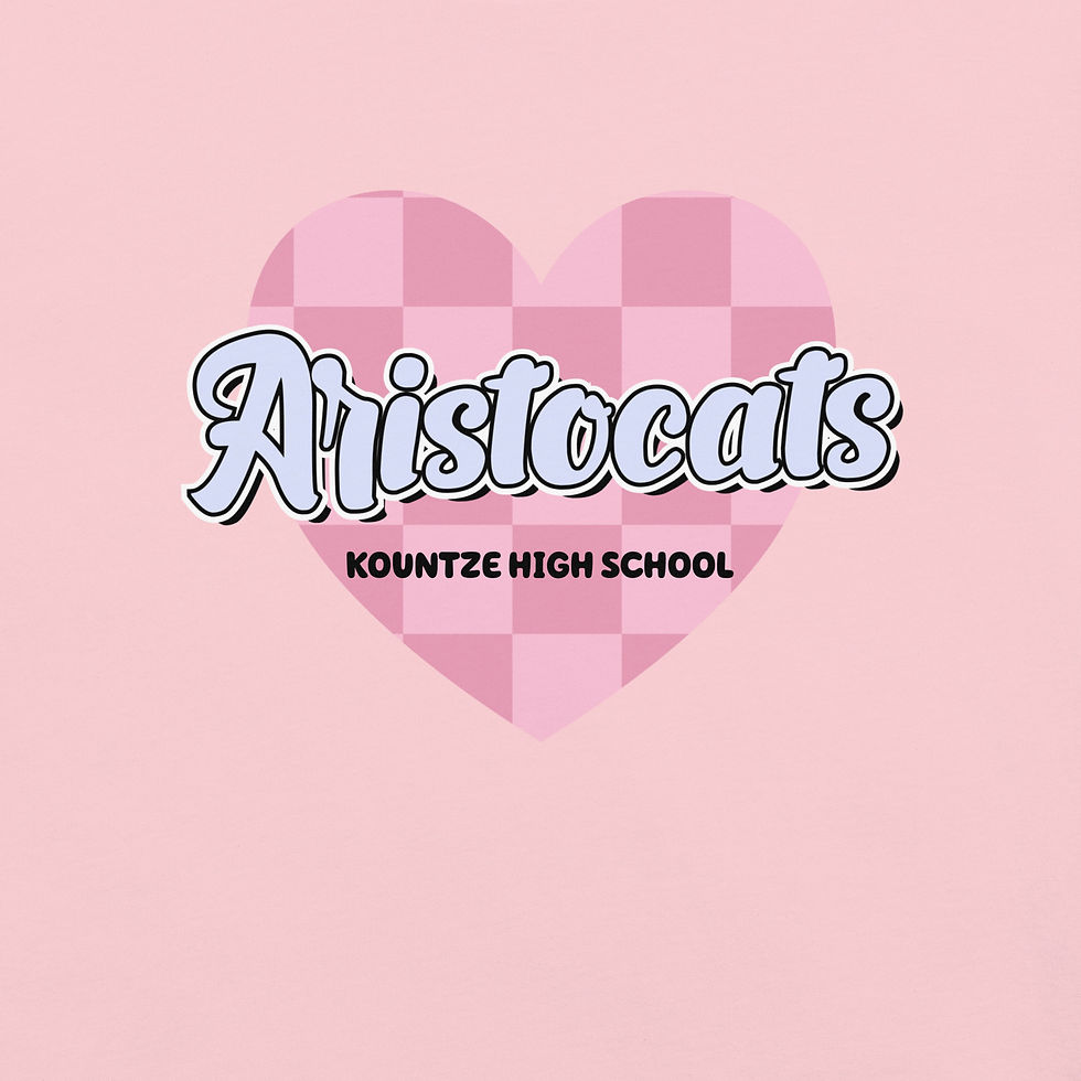 Thumbnail: Aristocats - Checkered Heart KHS CC Tee