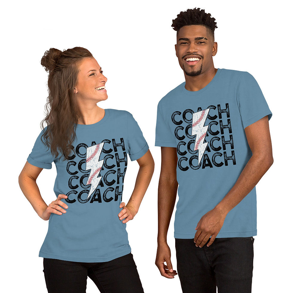 Thumbnail: Baseball Coach Bolt Unisex t-shirt