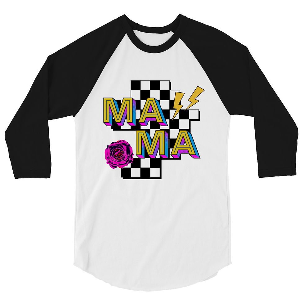 Thumbnail: 90's Mama 3/4 sleeve raglan shirt