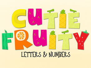 CUTIE FRUITY COLLECTION: Letters & Numbers
