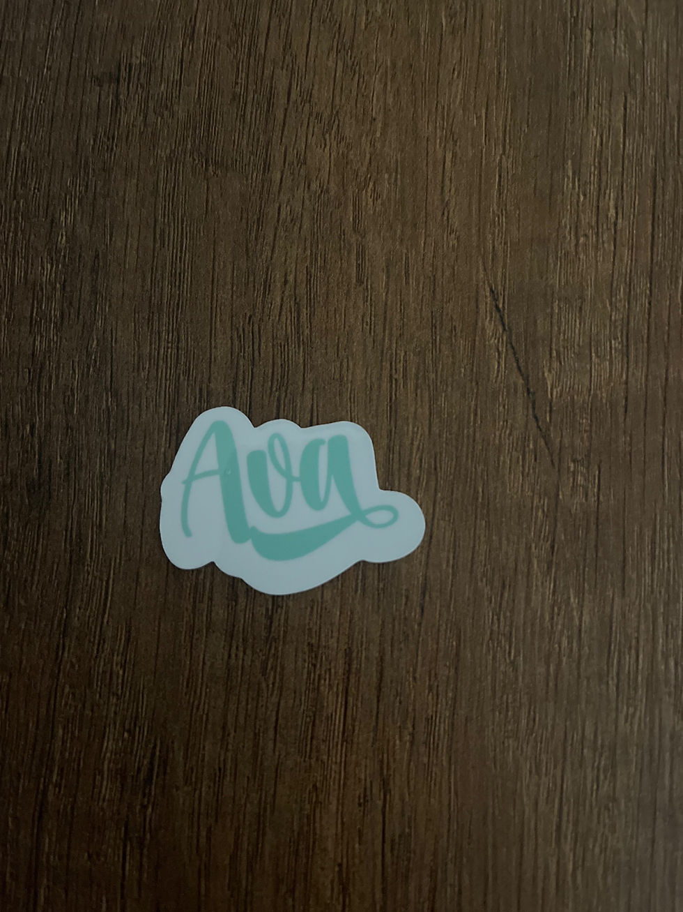 Thumbnail: Ava Name Sticker - Select Design