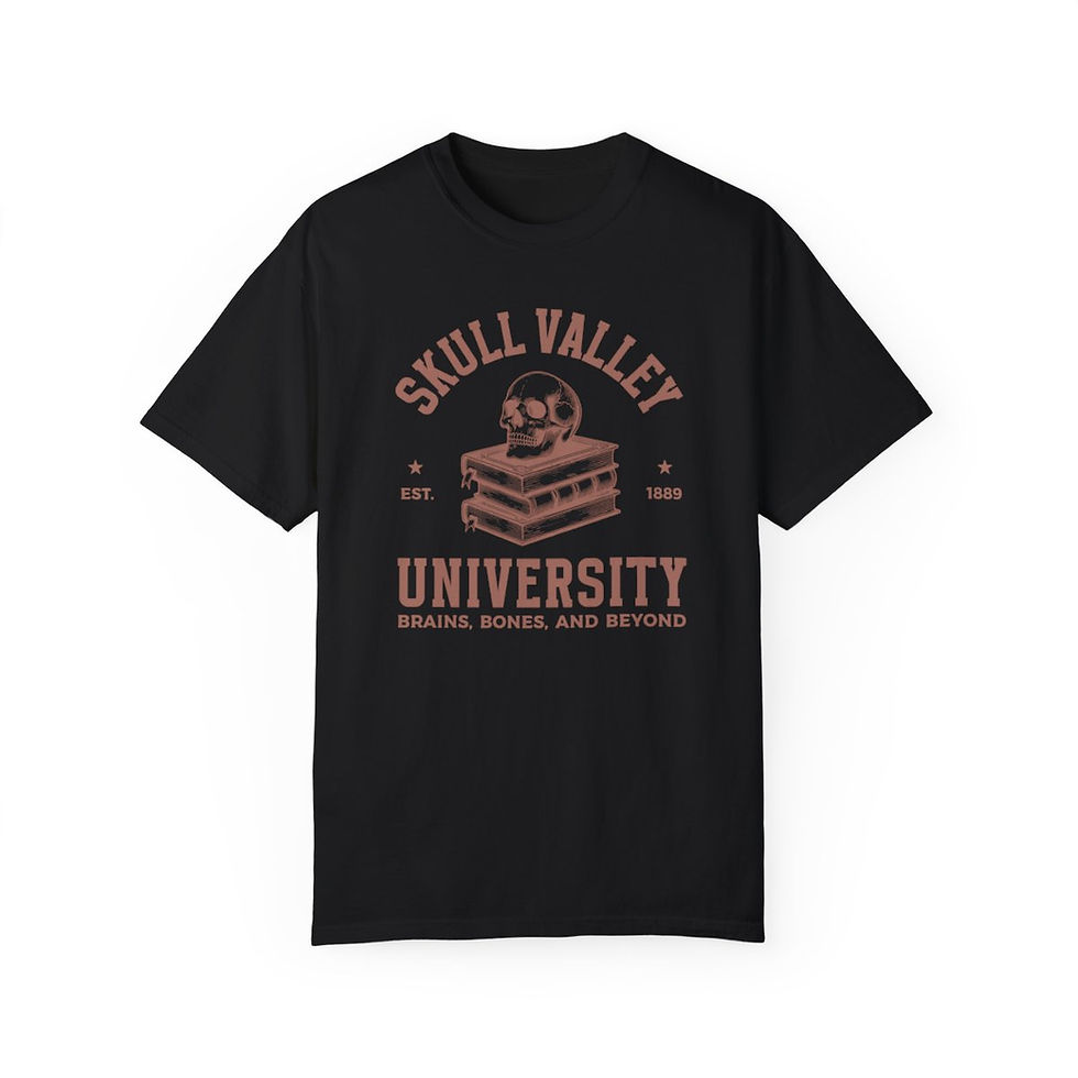 Thumbnail: Halloween Skull Valley University T-shirt