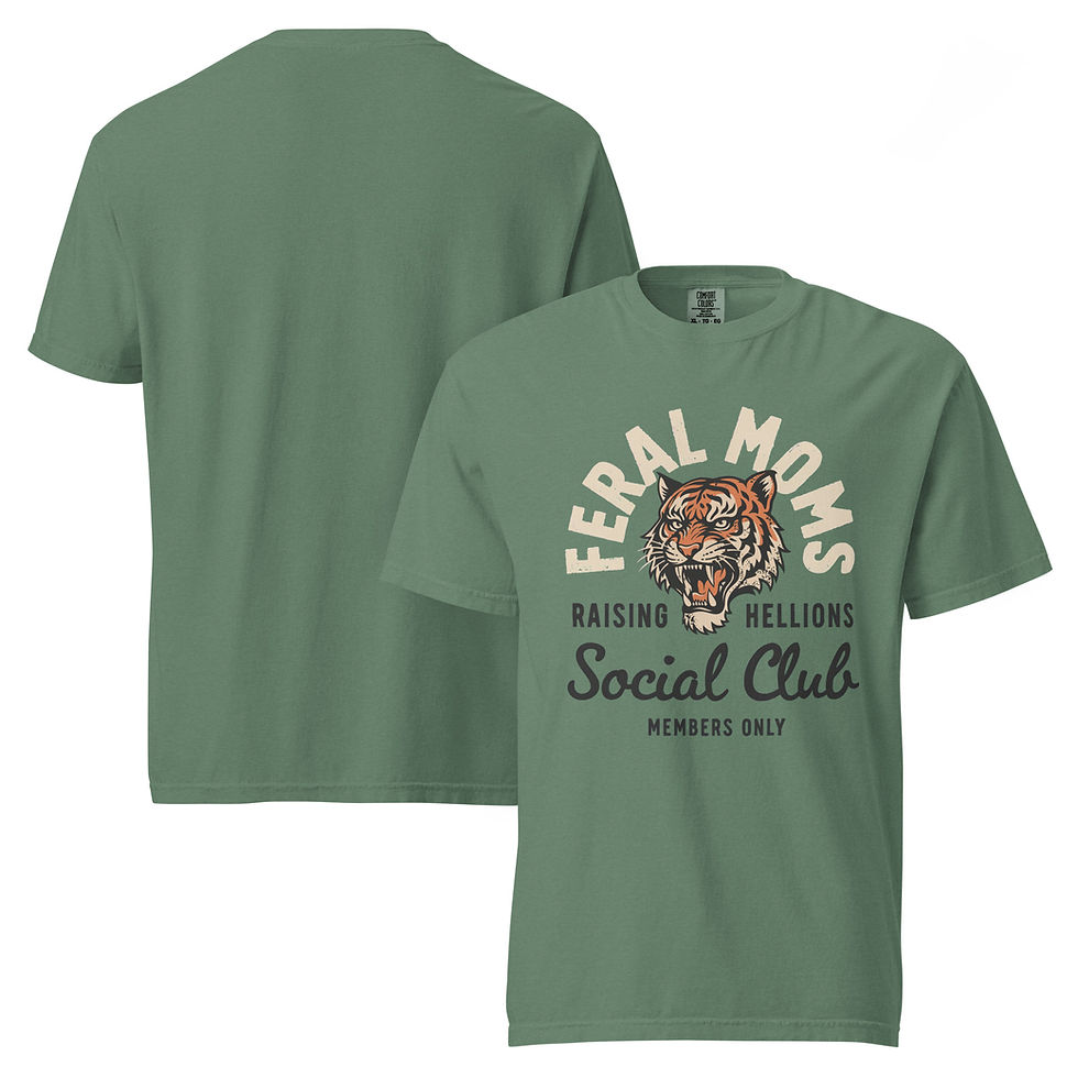 Thumbnail: Feral Moms Club Comfort Color heavyweight t-shirt