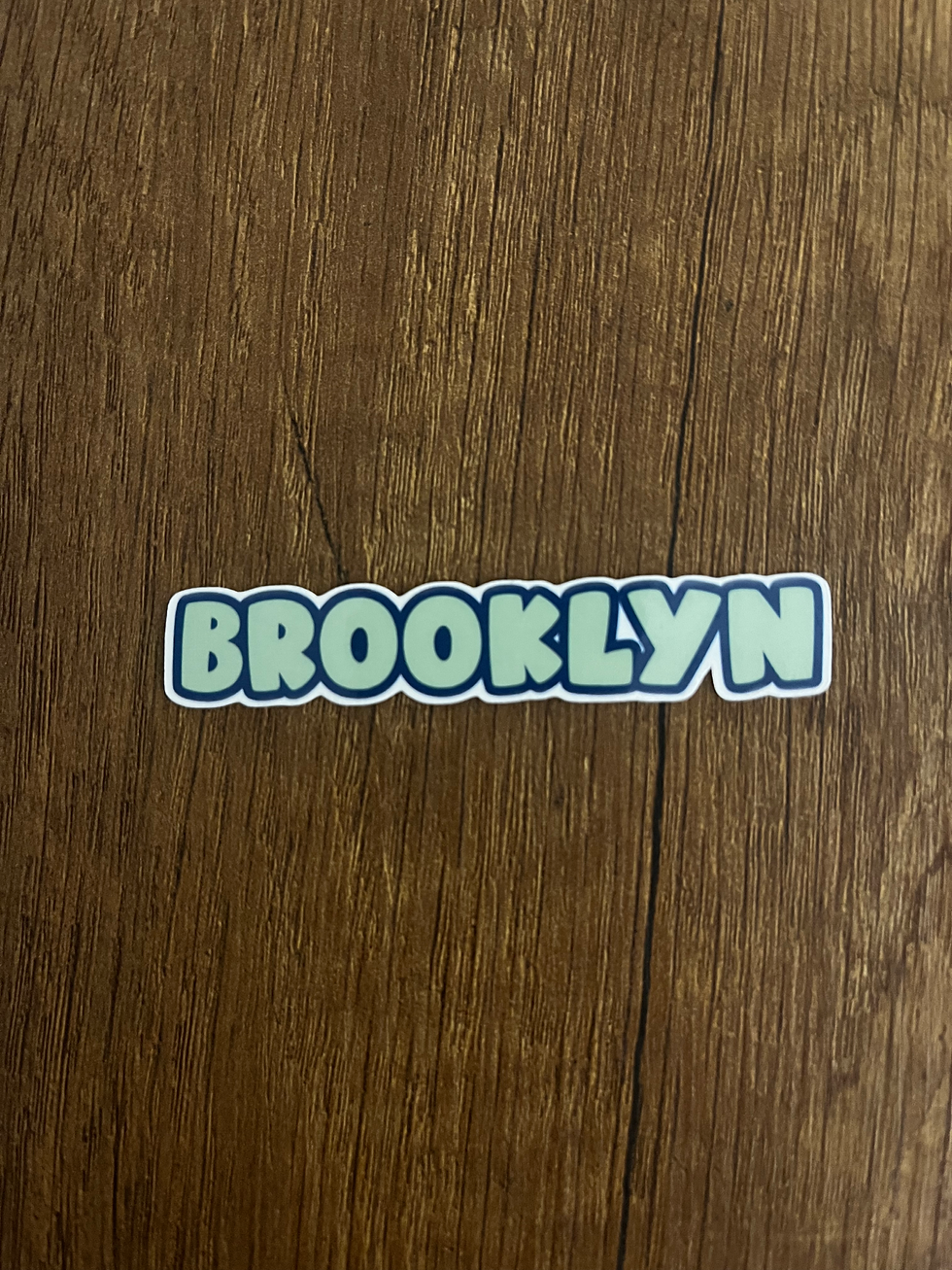 Thumbnail: Brooklyn Name Sticker - Select Design