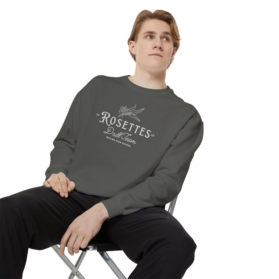 Thumbnail: Rosettes | Floral Unisex Garment-Dyed Sweatshirt