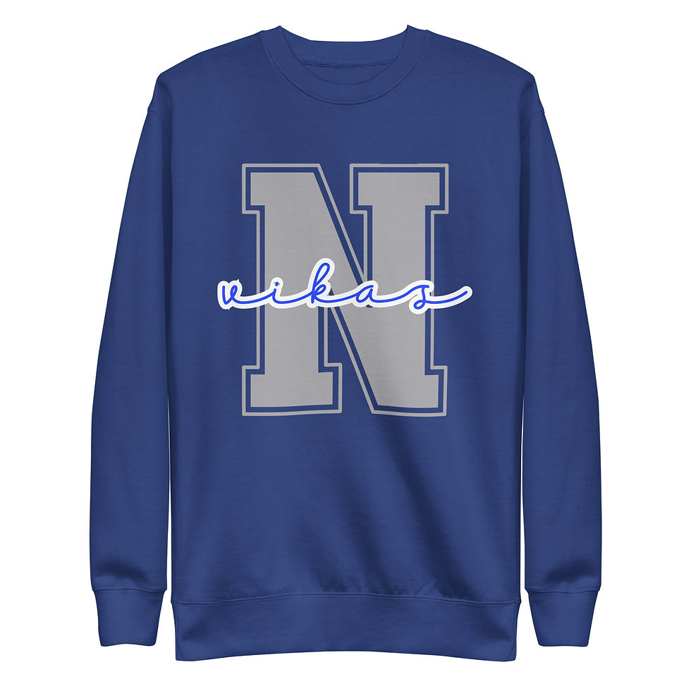Thumbnail: N is for Vikas Unisex Premium Sweatshirt