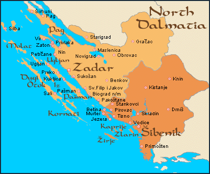 North Dalmatia, including Å plit, Zadar and Kornati islands National Park, etc.