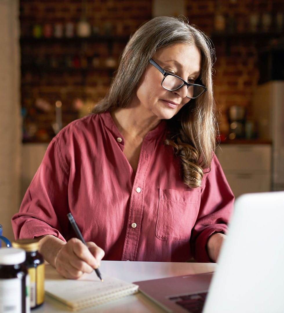 Genealogist making a list of heirlooms