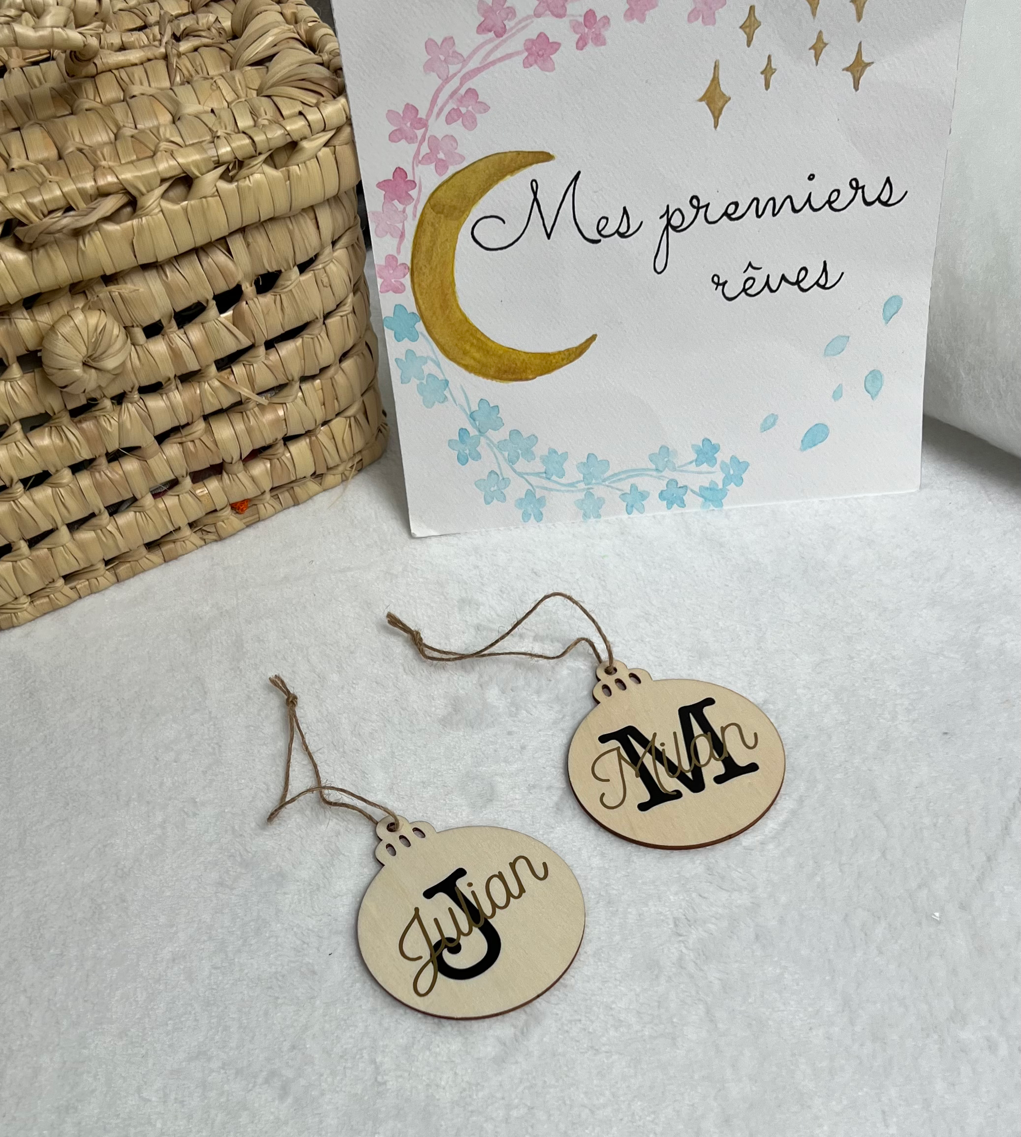 Boule de Noël en bois