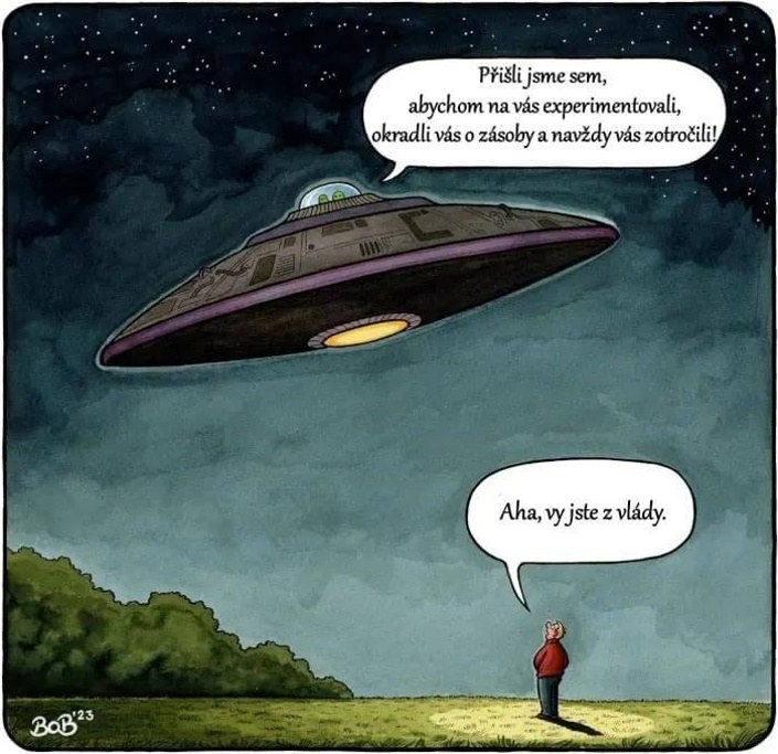 Mimozemšťané jsou tady. Nikoho to nepřekvapuje.