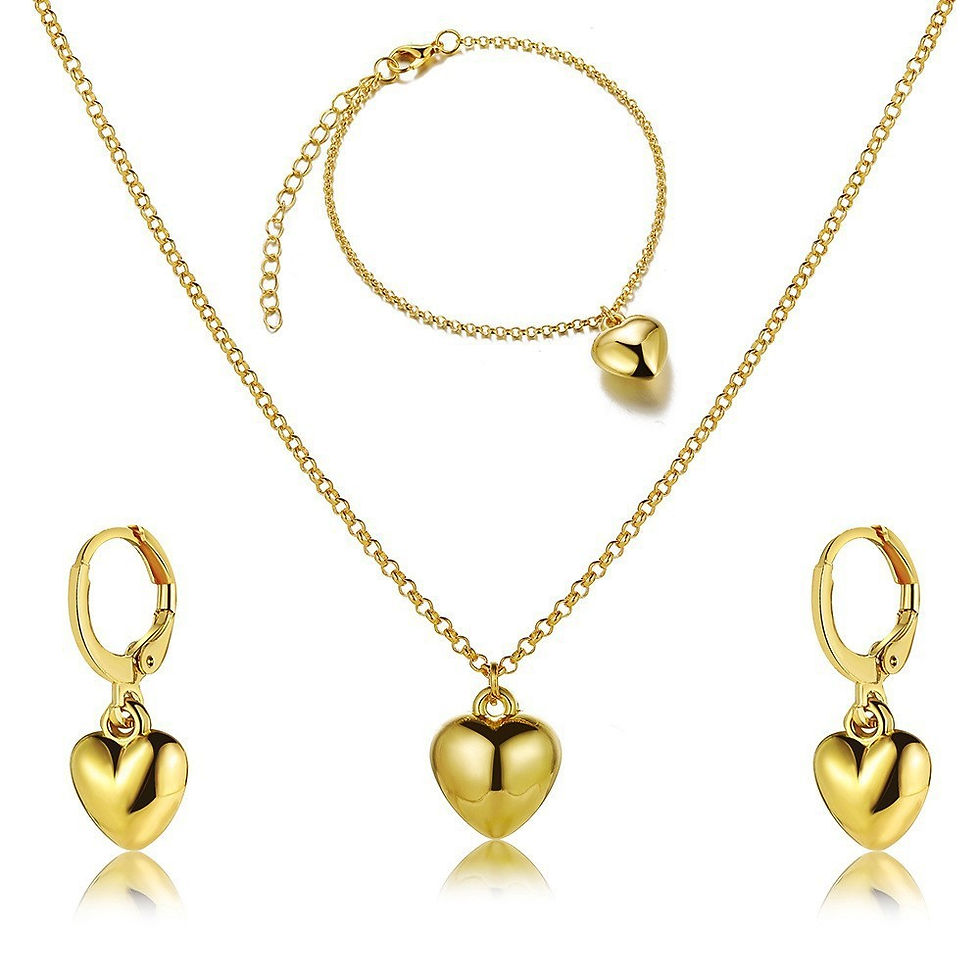 Thumbnail: LATS 3 Pcs/Set Round Pearl Pendant Necklace For Women Exquisite Fashion Rhinesto