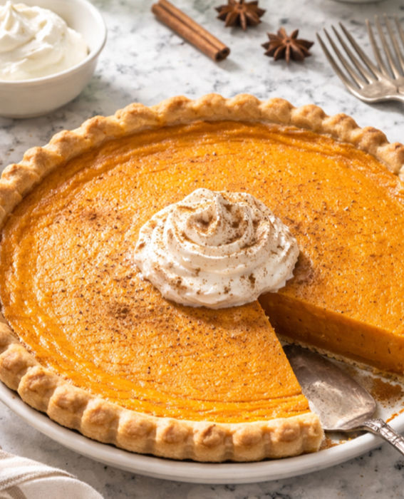Thumbnail: Top view of sweet potato pie