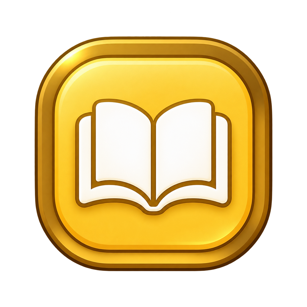 Ícone Dourado de Livro Aberto.png
