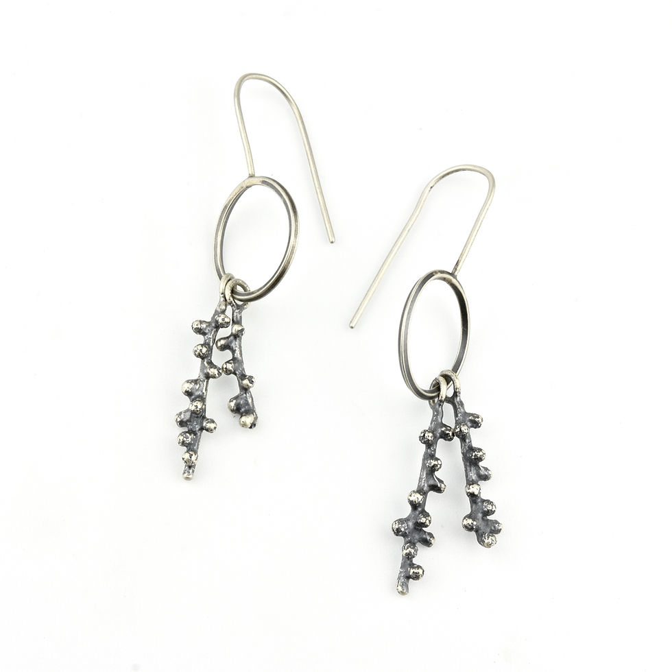 Thumbnail: Ring of Douglas Fir Sprigs Earrings