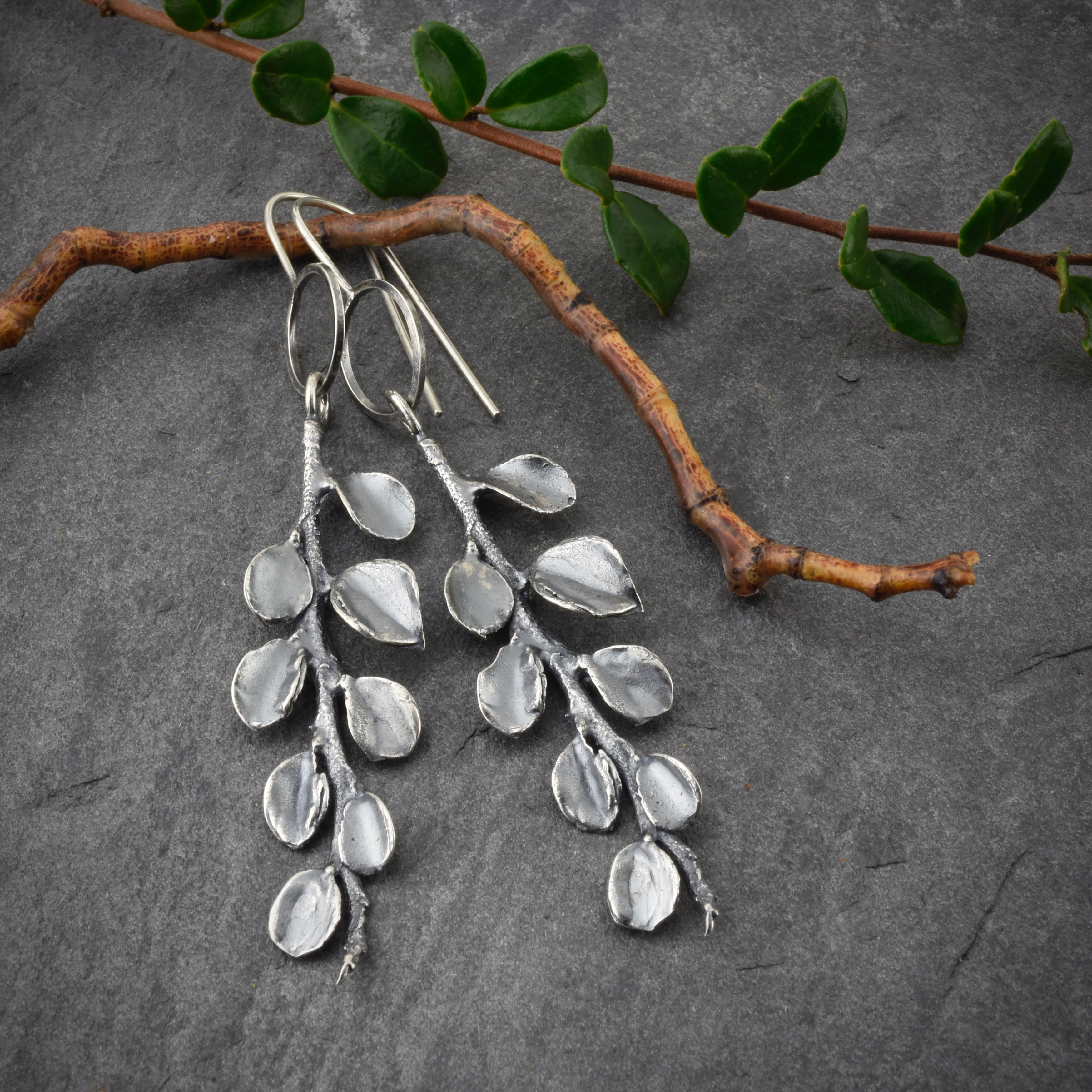 Cotoneaster Hoop Earrings (WS)