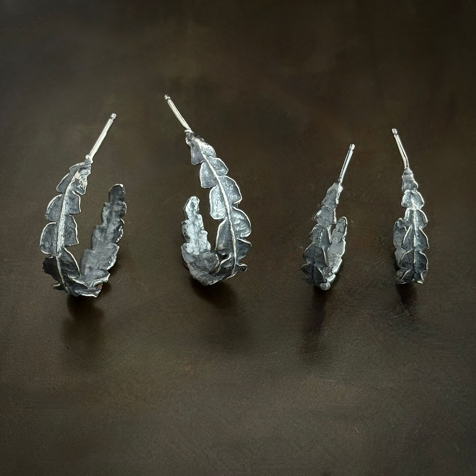 Thumbnail: Sweetfern Hoops, Large and Small