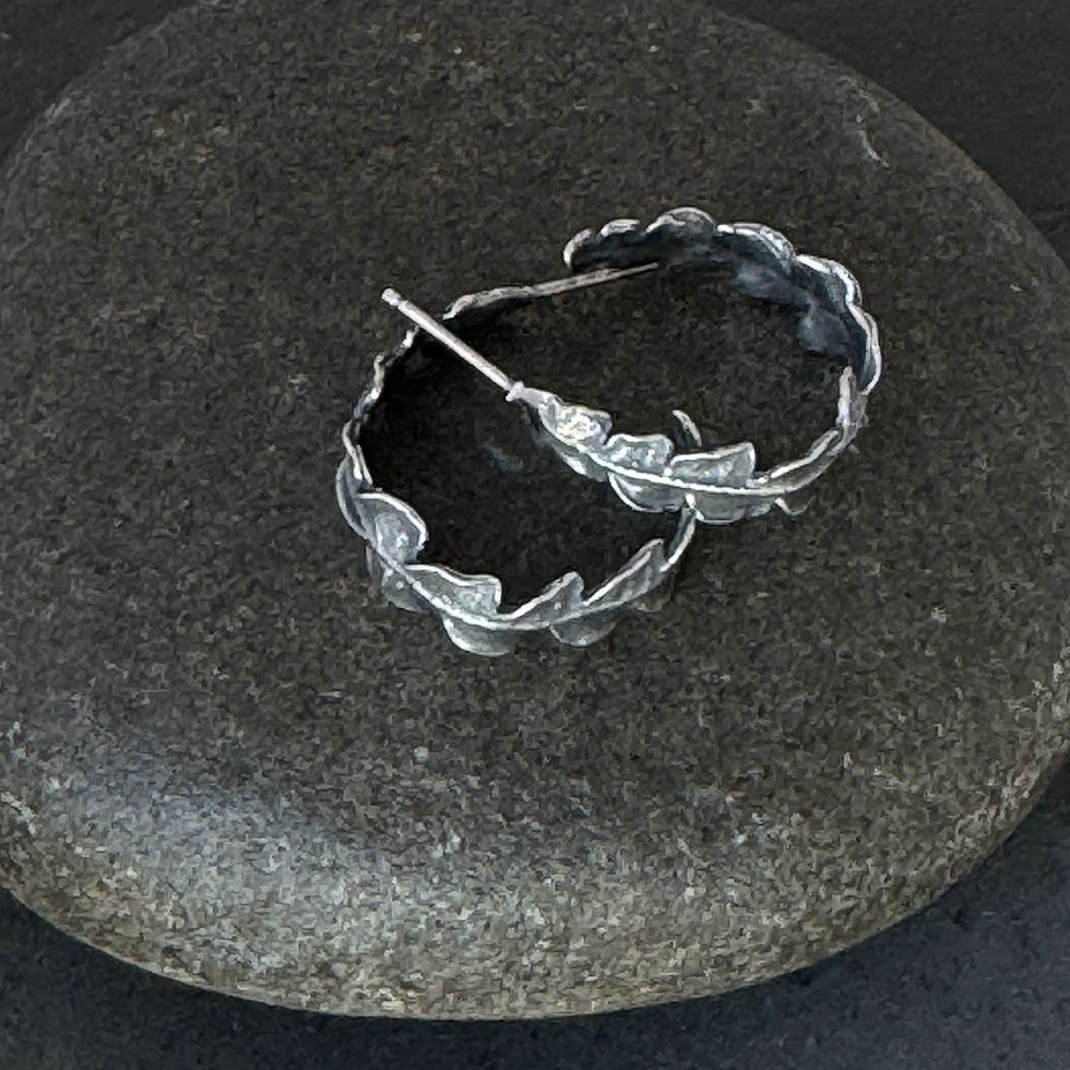 Thumbnail: Sweetfern Hoops, Large and Small