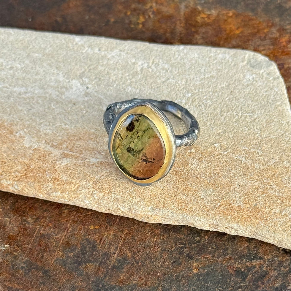 Thumbnail: Tourmaline and Twig Ring