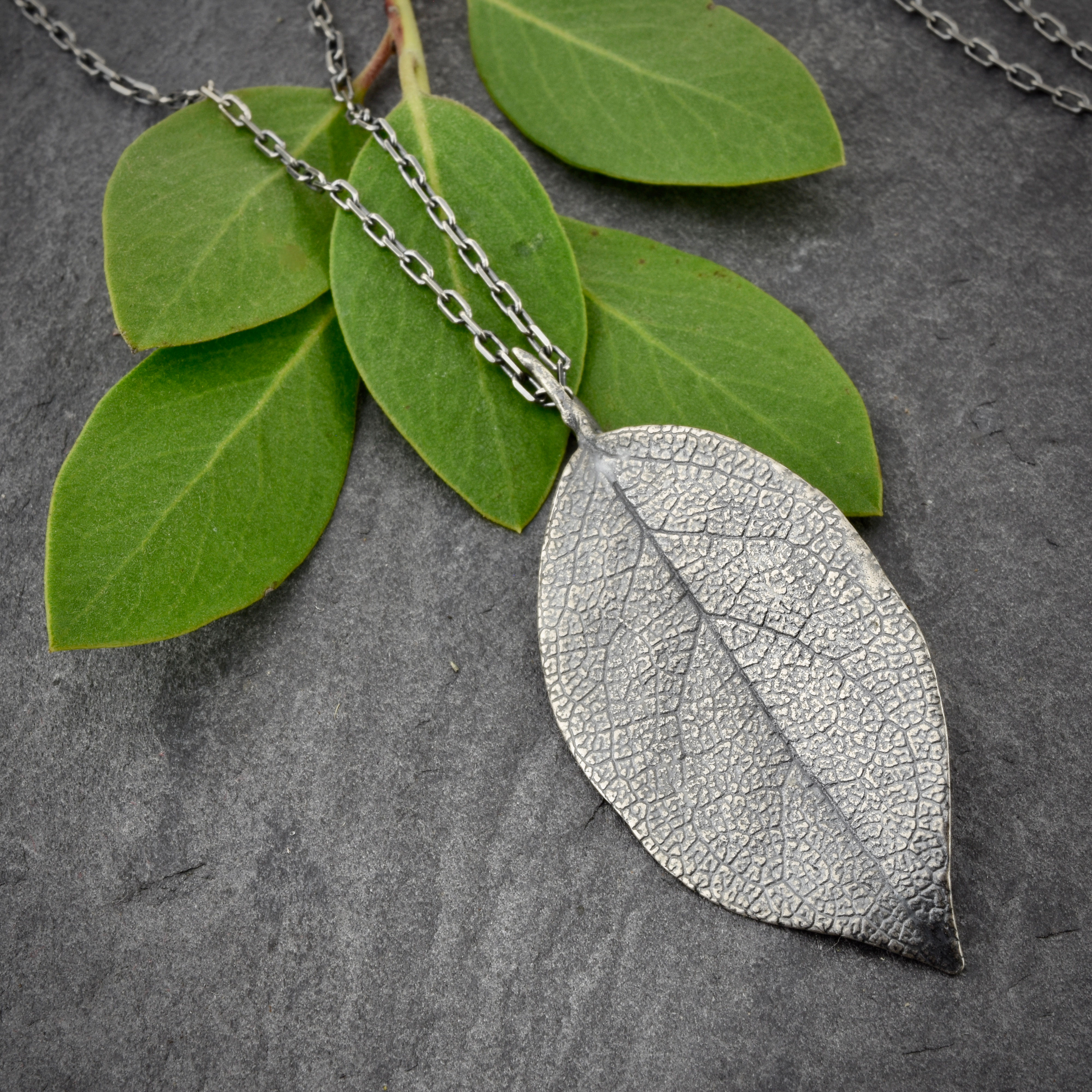 Salal Leaf Pendant (WS)