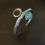 Thumbnail: Dendritic Agate, Aquamarine, Bark Bracelet