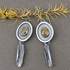Yellow Sapphires and Leaves