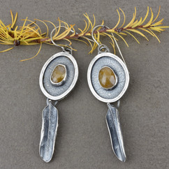 Yellow Sapphires and Leaves