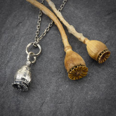 poppy pod pendant