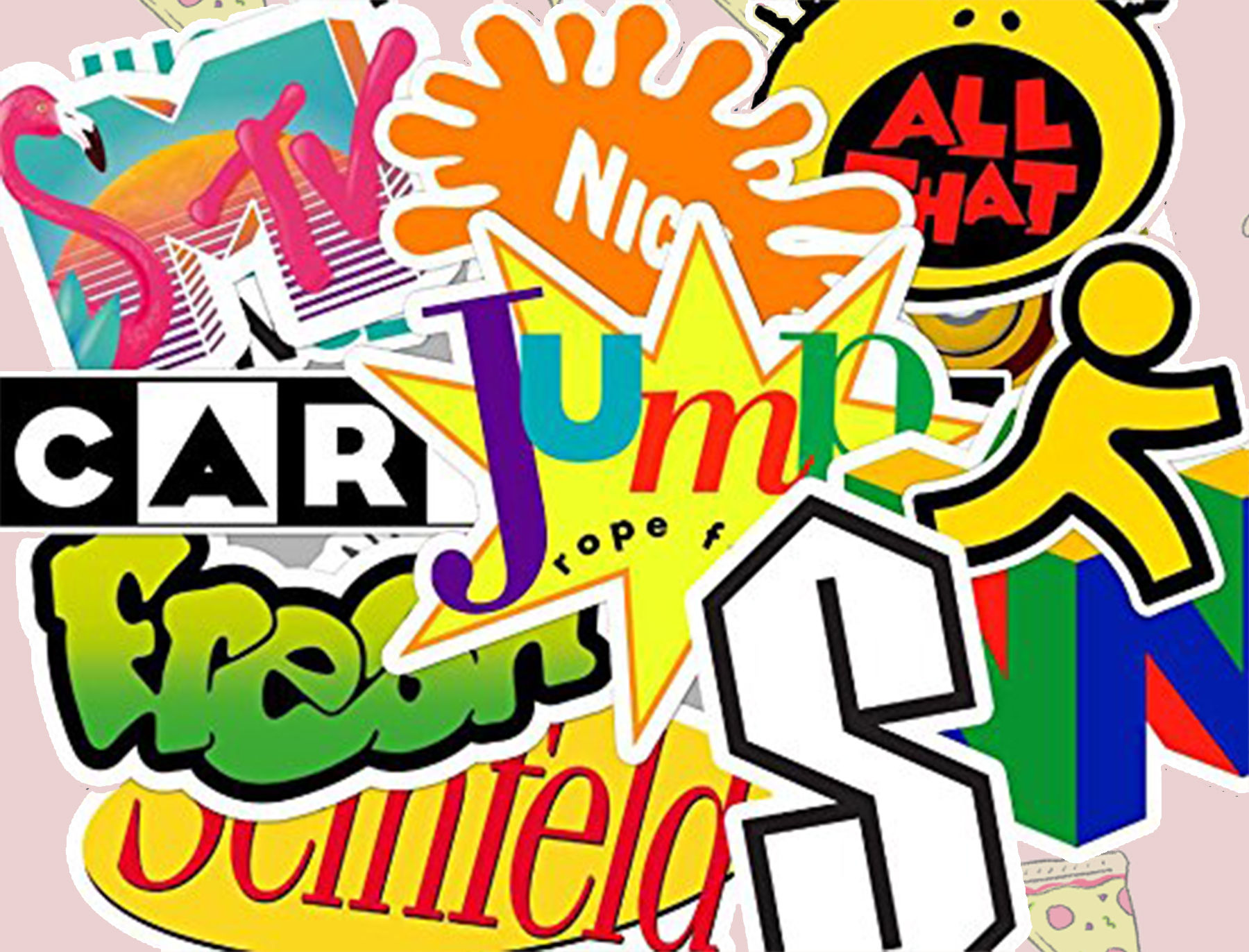 90's Logo's Sticker Set