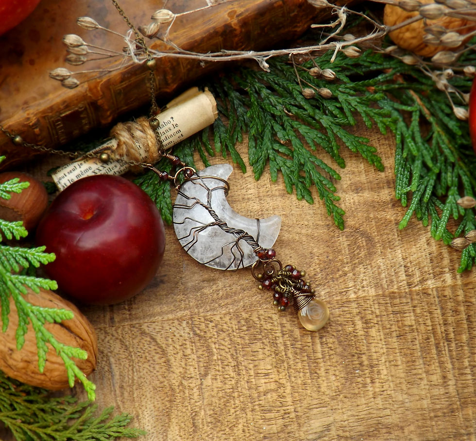 Miniature : Collier ~ Lune d'équinoxe