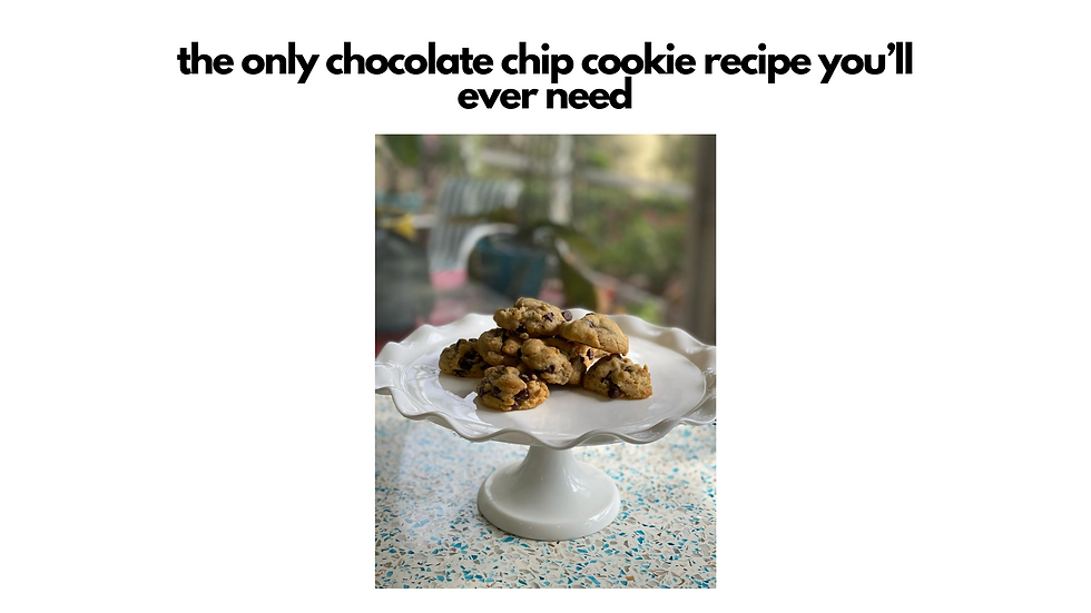 the only chocolate chip cookie recipe you’ll ever need (yes, it’s vegan)
