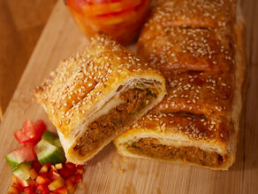 Pastry with a vegetable-ground filling
