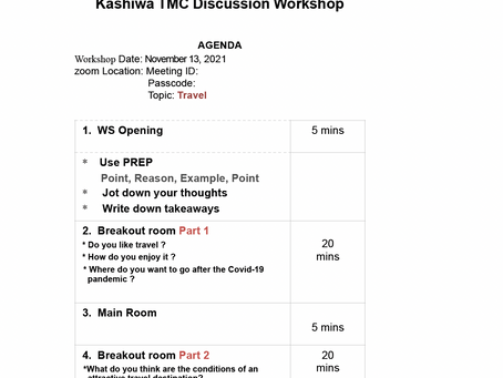 #6 Discussion Workshop Agenda