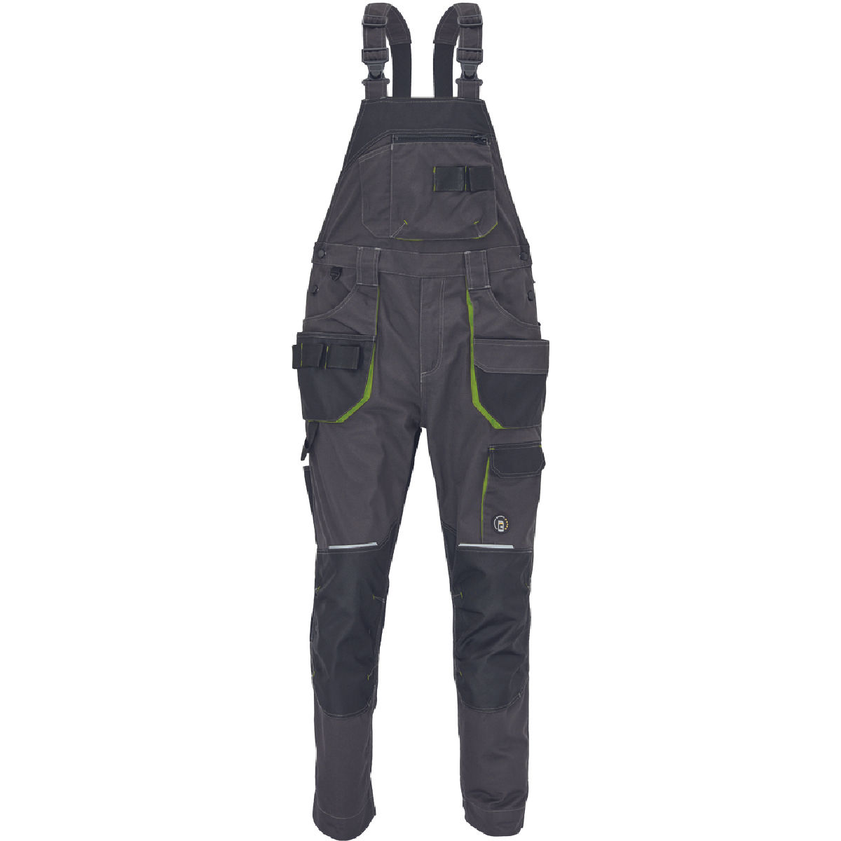 ΦΟΡΜΑ ΕΡΓΑΣΙΑΣ ΜΕ ΤΙΡΑΝΤΕΣ GREENDALE ΑΝΘΡΑΚΙ/ΛΑΙΜ 65%poly-35%cott, 270 g/m² No