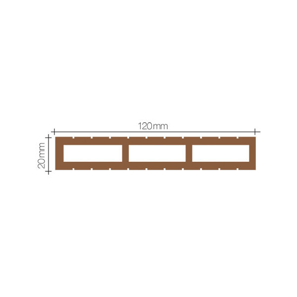 Μικρογραφία: Deck Περίφραξης 2cmx12cmx3,60m