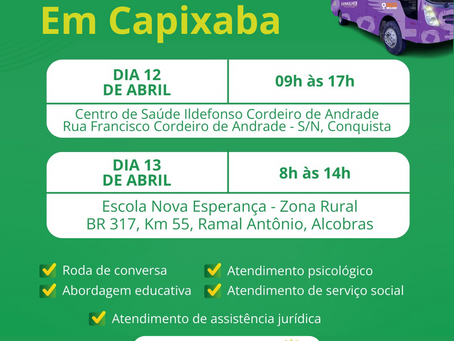 Ônibus Lilás em Capixaba - Você não pode perder!