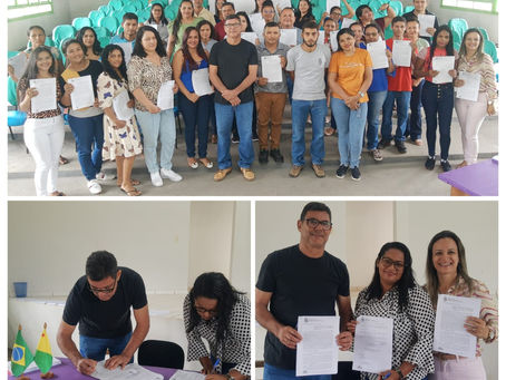 Prefeito Manoel assina contrato dos novos agentes comunitários de saúde