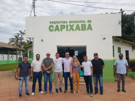 Durante visita de Alan Rick a Capixaba, Manoel Maia agradece os 4 milhões de emendas parlamentares